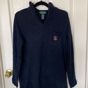 “Lauren Ralph Lauren” navy blue sweatshirt; size small; EUC